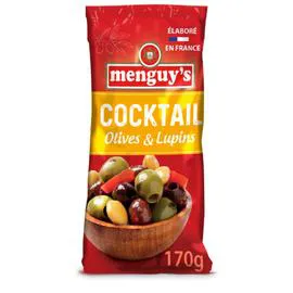 MENGUY'S Olives vertes dénoyautées aux lupins 200g