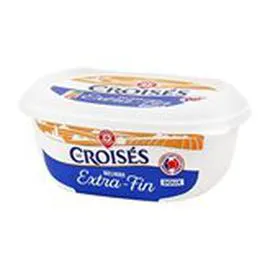 MARQUE REPÈRE, LES CROISÉS Beurre Extra fin Doux - 82% MG 250g