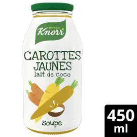KNORR Soupe carotte jaune & lait de coco 450ml