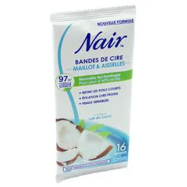 NAIR Bandes de cire maillot/aisselle x16