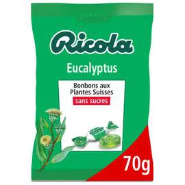 RICOLA Bonbons eucalyptus s/sucres 70g
