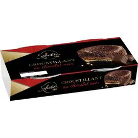 CARREFOUR SELECTION Desserts croustillant au chocolat noir 2x80g