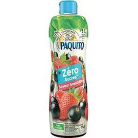 PAQUITO Boisson saveur grenadine Zéro Sucres 75cl