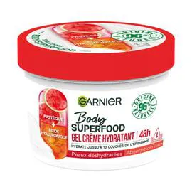 GARNIER Crème Corps Gel Hydratant Pastèque Et Acide Hyaluronique Pour Peaux Déshydratées Body Superfood 380ml