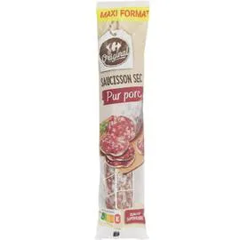 CARREFOUR Saucisson sec pur porc 400g