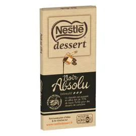 NESTLÉ, DESSERT Chocolat pâtissier noir absolu 170g