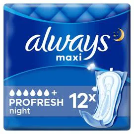 ALWAYS Serviette Hygiénique Maxi Profresh Night x12