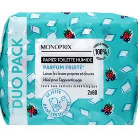 MONOPRIX BÉBÉ Papier toilette humide 2x60 x120