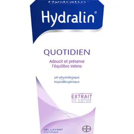 BAYER, HYDRALIN Gel lavant Quotidien extrait de lotus 200ml