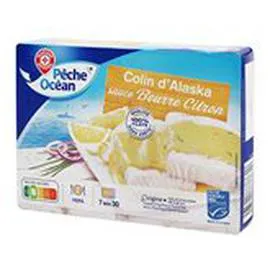 MARQUE REPÈRE, PÊCHE OCÉAN Colin d'Alaska Beurre citron - MSC 400g