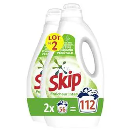 SKIP Lessive Liquide Fraîcheur Intense 2x5,52l