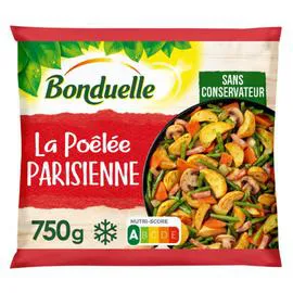 BONDUELLE Poêlée parisienne aux champignons, haricots et lardons 750g