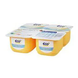 ECO+ Crème dessert Saveur vanille 4x125g