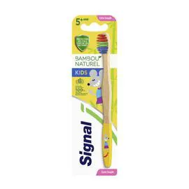 SIGNAL Kids Brosse à dents bambou naturel Extra souple 5+ans x1 l'unité
