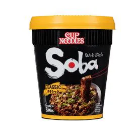 NISSIN, CUP NOODLES Soba nouilles Sautées Classique 90g