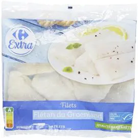 CARREFOUR EXTRA Filets de flétan du Groenland 600g