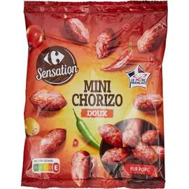 CARREFOUR SENSATION Mini chorizo doux 75g