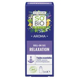 LÉA NATURE, SO'BIO ÉTIC Huile Essentielle Roll-on Relaxation aux 7 Huiles Essentielles Bio 5ml