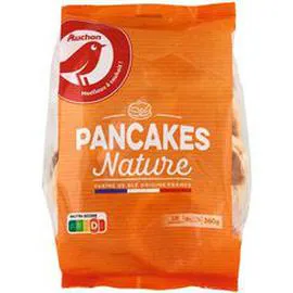 AUCHAN Pancakes natures, emballages fraîcheur 360g