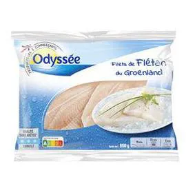 ODYSSÉE Filets de flétan du Groenland 800g