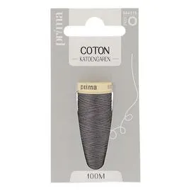LA BROSSE ET DUPONT, PRIMA Fil Coton Moyen Gris Fonce 100m l'unité