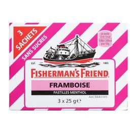FISHERMAN'S FRIEND Bonbons framboise sans sucres 75g