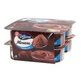 MARQUE REPÈRE, DÉLISSE Mousse Chocolat au lait 8x60g