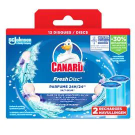 CANARD Fresh Disc - Recharge disque nettoyant WC fraîcheur marine x12