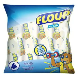 FLOUP Glace à l'eau au lait vanille 500g
