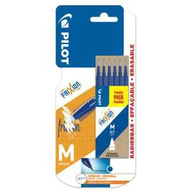 PILOT Recharges encre Frixion Ball-clicker bleu x6