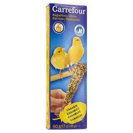 CARREFOUR Baguettes pour canaries 60g