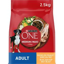 PURINA, ONE Croquettes pour chien au poulet 2,5kg
