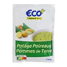 ECO+ Potage déshydratée poireaux pommes de terre 74g