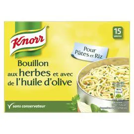 KNORR Bouillon cube herbes et huile d'olive Puget 150g