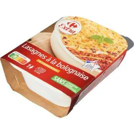 CARREFOUR EXTRA Plat cuisiné lasagnes bolognaise 350g
