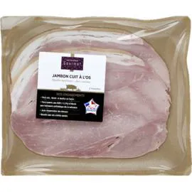MONPRIX GOURMET Gourmet Jambon Cuit À L’Os En Tranches X2 120g