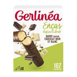 GERLINÉA Barre 2 chocolats Repas minceur x10 310g