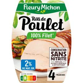 FLEURY MICHON Roti de poulet sans nitrite 150g
