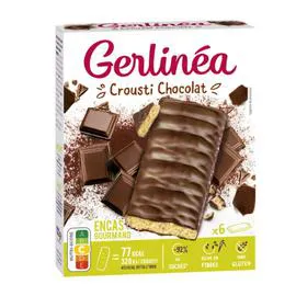 GERLINÉA Barres crousti chocolat sans gluten 102g