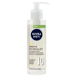 NIVEA MEN Gel Nettoyant Visage & Barbe Look Soigné & Peau Confortable Sensitive Promalist 200ml