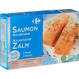 CARREFOUR Pavés de saumon ASC 250g