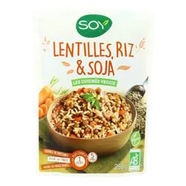 SOY Salade Lentilles riz & Soja Bio 250g
