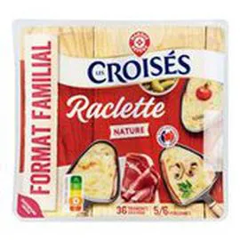 MARQUE REPÈRE, LES CROISÉS Fromage raclette 28% MG 800g