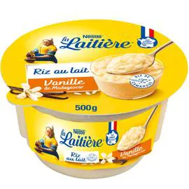 NESTLÉ, LA LAITIÈRE Riz au lait vanille 500g