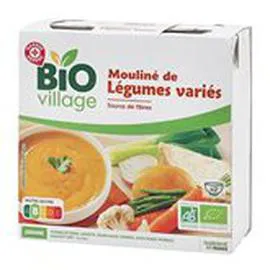 MARQUE REPÈRE, BIO VILLAGE Mouliné Bio - légumes variés 2x30cl