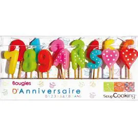 SCRAPCOOKING 15 bougies 1,2,3 ans l'unité