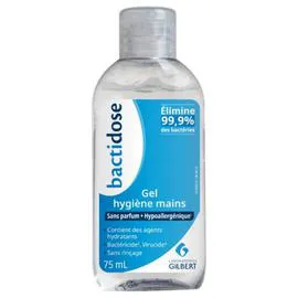 GILBERT, BACTIDOSE Gel hydroalcoolique 75ml