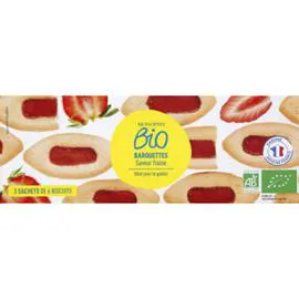 MONOPRIX BIO Barquettes à la fraise bio 120g