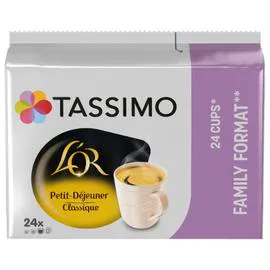 TASSIMO, L'OR Café dosettes compatibles petit déjeuner classique x24 199,2g