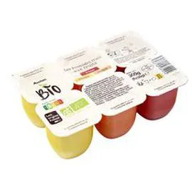 AUCHAN BIO Fromage frais aux fruits 6x50g